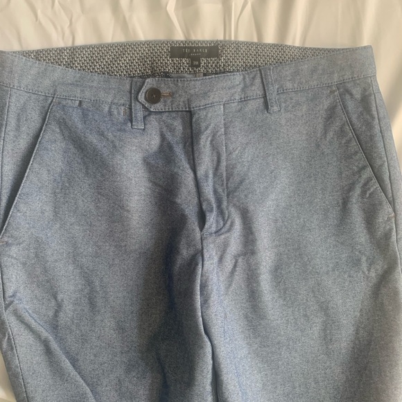 Men’s Ted Baker Classic Fit Trousers Mid Blue - Picture 8 of 12